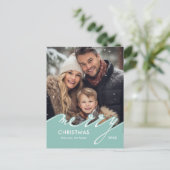 Vroege kerstfeestkaarten feestdagenkaart (Staand voorkant)