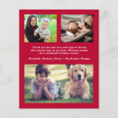 Vroege kerstfoto geboorteaankondiging (Achterkant)