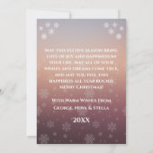 Vroege kerstfoto op maat kaart (Achterkant)