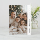 Vroege kerstfoto op maat kaart (Staand voorkant)