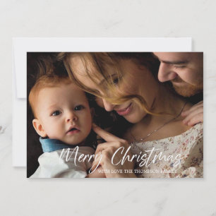 Vroege kerstfotokaart feestdagenkaart