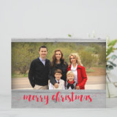 Vroege kerstfotokaart Sjabloon (Staand voorkant)