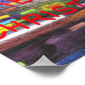 Vroege kerstgraffiti poster (Hoek)