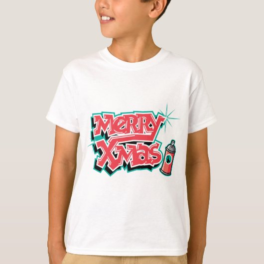 Vroege kerstgraffiti t-shirt (Voorkant)