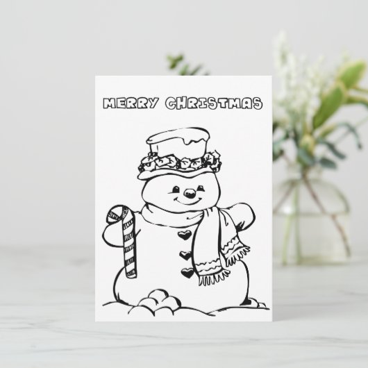 Vroege kerstkaart (Staand voorkant)