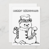 Vroege kerstkaart (Voorkant / Achterkant)