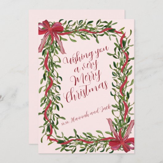 Vroege kerstkaart (Voorkant / Achterkant)