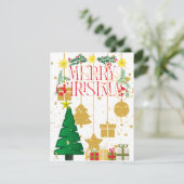 Vroege kerstkaart (Staand voorkant)