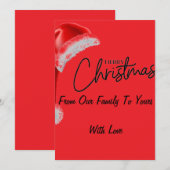 Vroege kerstkaart (Voorkant / Achterkant)