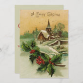 Vroege kerstkaart (Voorkant / Achterkant)