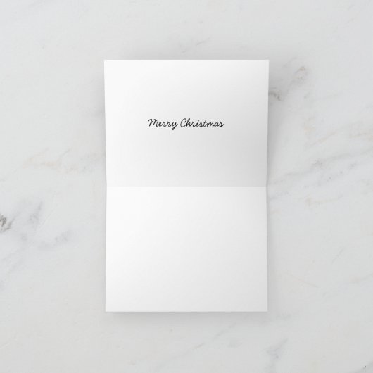 Vroege kerstkaart bedankkaart (Binnen)