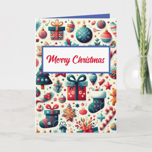 Vroege kerstkaart bedankkaart (Voorkant)