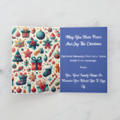 Vroege kerstkaart bedankkaart (Binnen)