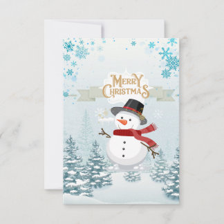 Vroege kerstkaart bedankkaart