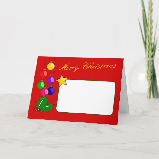 Vroege kerstkaart feestdagen kaart (Voorkant)