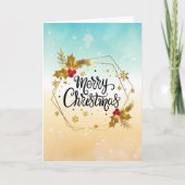 Vroege kerstkaart feestdagen kaart (Voorkant)