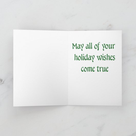 Vroege kerstkaart feestdagen kaart (Binnen)