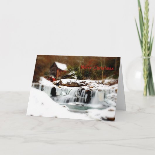 Vroege kerstkaart feestdagen kaart (Voorkant)