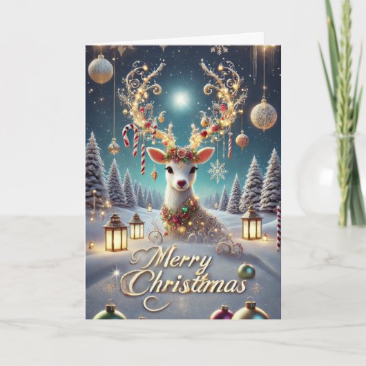 Vroege kerstkaart feestdagen kaart (Voorkant)