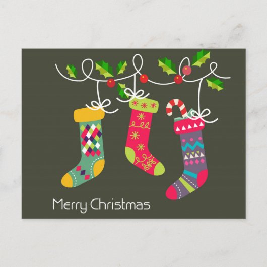 Vroege kerstkaart feestdagenkaart (Voorkant)