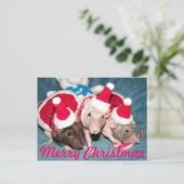 Vroege kerstkaart feestdagenkaart (Staand voorkant)