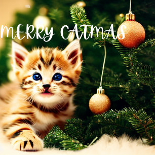 Vroege kerstkaart met kerstmis