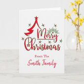 Vroege kerstkaart op maat kaart (Gele Bloem)