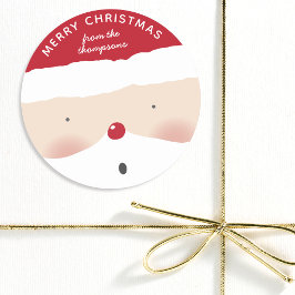 Vroege kerstkerstkerstkerstkerstkerstman, geperson ronde sticker