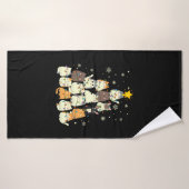 Vroege kerstkerstmis badhanddoek (Badhanddoek)