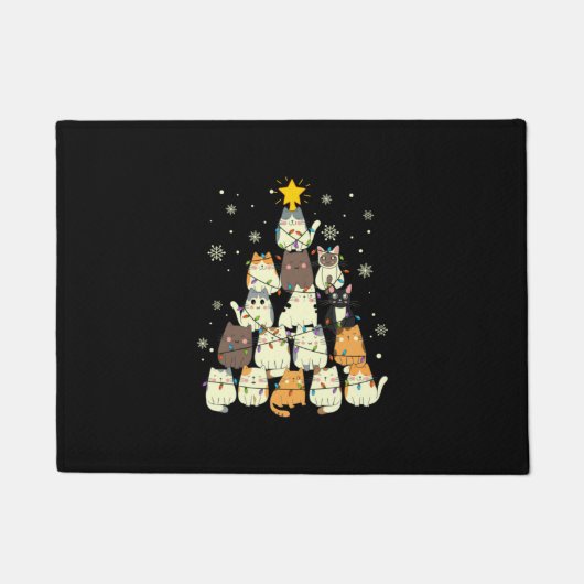 Vroege kerstkerstmis deurmat