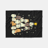 Vroege kerstkerstmis fleece deken (Voorkant (Horizontaal))