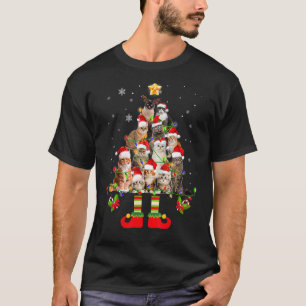 Vroege kerstkerstmis Mannen met kerstmis T-shirt