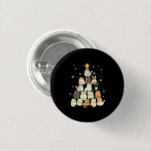Vroege kerstkerstmis ronde button 3,2 cm (Voorkant /achterkant)