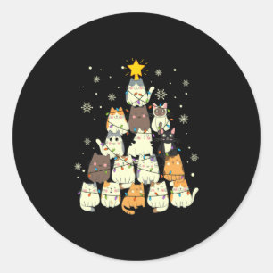 Vroege kerstkerstmis ronde sticker