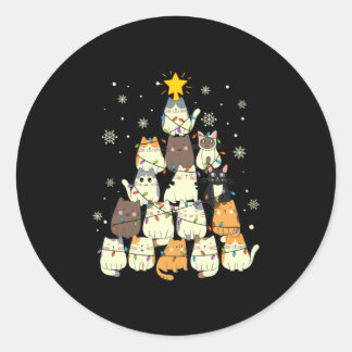 Vroege kerstkerstmis ronde sticker
