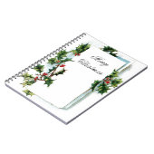 Vroege kerstlaptop notitieboek (Linkerzijde)