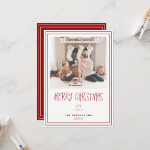 Vroege kerstminimalistische kerstKaart Kaart