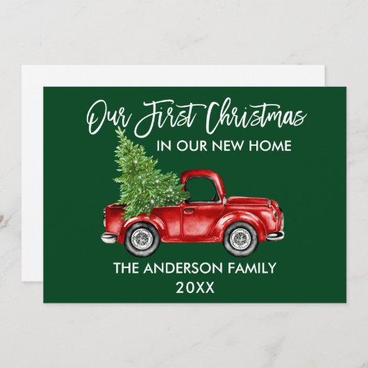 Vroege Kerstmis met het Groene Sint van het Manusc Feestdagenkaart (Voorkant / Achterkant)