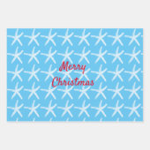 Vroege kerststaarvis Multicolor Nautical Cute  Inpakpapier Vel (Voorkant 3)