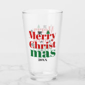 Vroege kersttypografie en  elementen glas (Achterkant)