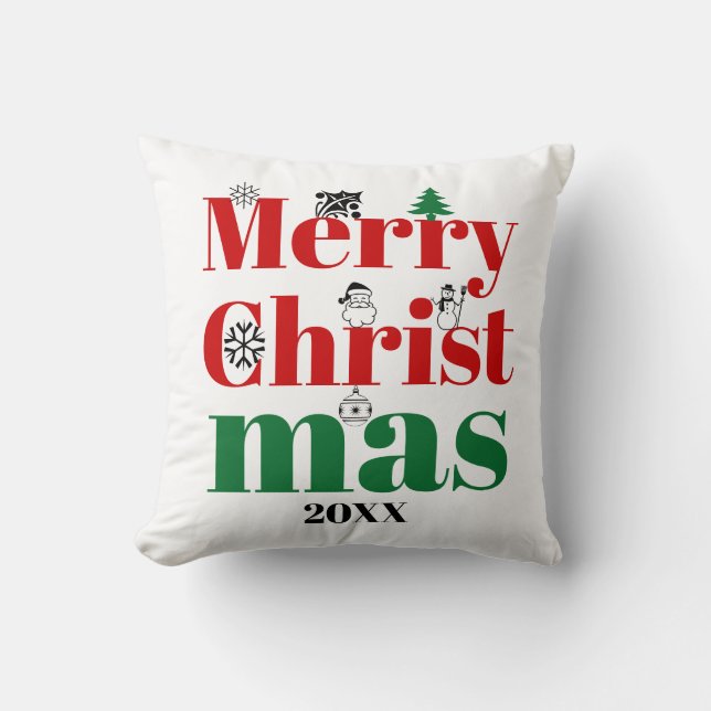 Vroege kersttypografie en  elementen kussen (Voorkant)