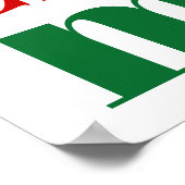 Vroege kersttypografie en elementen poster (Hoek)