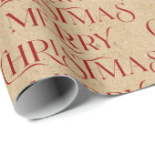 Vroege kersttypografie op kartonnen papier (Rol Hoek)