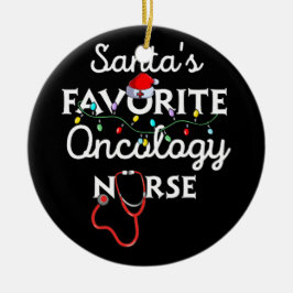 Vroege kerstverpleegkunde, Crew Santa's Oncologie Keramisch Ornament