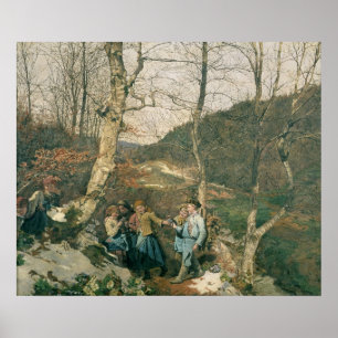 Vroege lente in het Bos van Wenen Poster