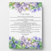 Vroege lente in Vermont Poem Fotoplaat (voorkant)