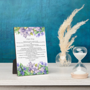 Vroege lente in Vermont Poem Fotoplaat