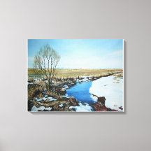 Vroege lente in Villingaholt, IJsland.