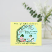 Vroege lezing briefkaart (Staand voorkant)