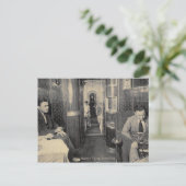 Vroege luchtvaart, passagiers, vliegtuig, Vintage Briefkaart (Staand voorkant)